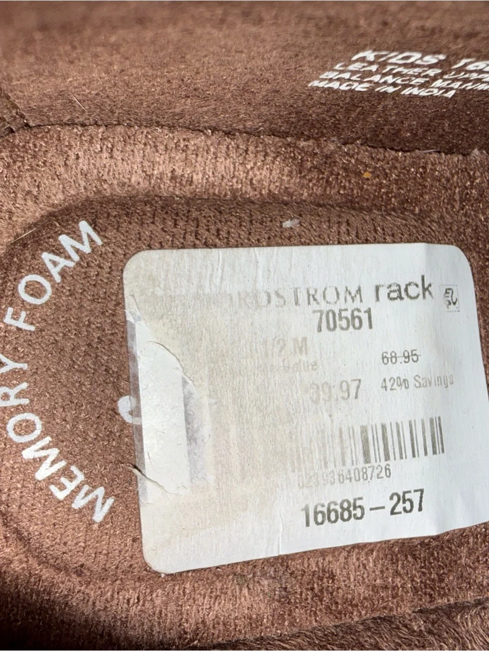 Nordstrom Brown Leather Tassel Loafers for Kids